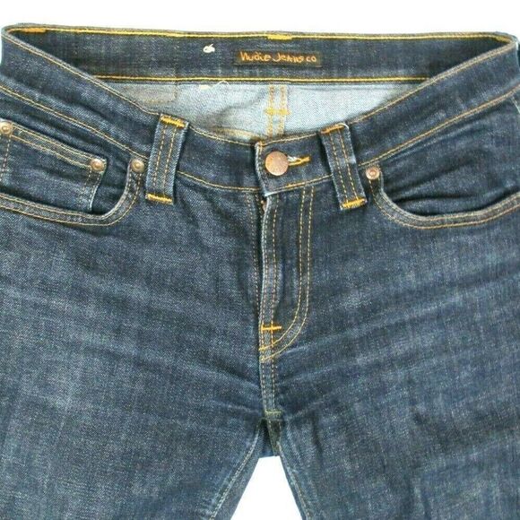 NUDIE Jeans Tight Long John Organic Twill Rinsed Adult Size 27 x 34 Men's Denim - Picture 3 of 8